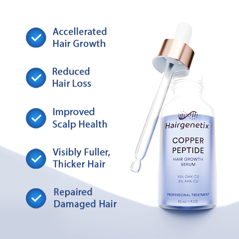 Hairgenetix Copper Peptide serum application