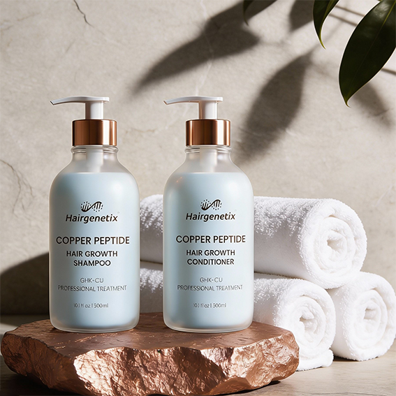 Copper Peptide Shampoo & Conditioner Set | GHK-Cu Hair Care Hairgenetix Copper Peptide Shampoo & Conditioner Set | GHK-Cu Hair Care Hairgenetix