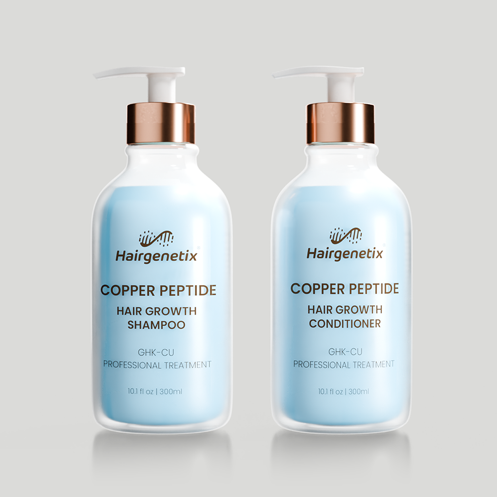 Copper Peptide Shampoo & Conditioner Set | GHK-Cu Hair Care Hairgenetix Copper Peptide Shampoo & Conditioner Set | GHK-Cu Hair Care Hairgenetix