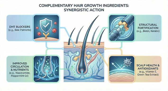 Ingredients Hairgenetix | GHK-Cu, AHK-Cu & PDRN Peptides Ingredients Hairgenetix | GHK-Cu, AHK-Cu & PDRN Peptides