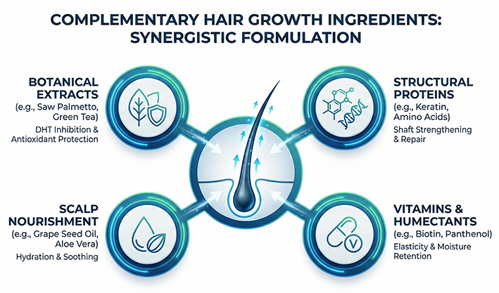 Ingredients Hairgenetix | GHK-Cu, AHK-Cu & PDRN Peptides Ingredients Hairgenetix | GHK-Cu, AHK-Cu & PDRN Peptides