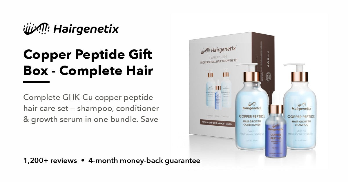 copper peptides ghk-cu hair growth shampoo evidence Peptide  Copper Theory cu copper peptides are effective at increasing hair growth Copper Peptide Set: Shampoo, Conditioner